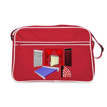 Protections solaires - Sac Retro - rouge/blanc - Devant