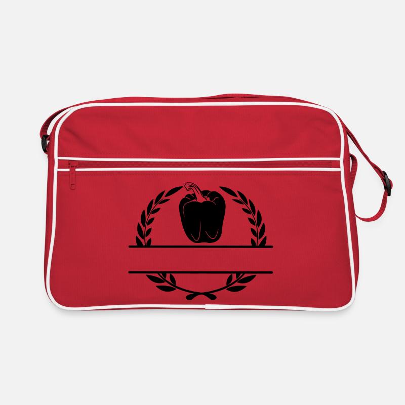 Lorbeerkranz mit Paprika Retro Tasche