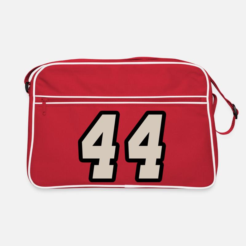 Nummer vierundvierzig 44 Retro Tasche