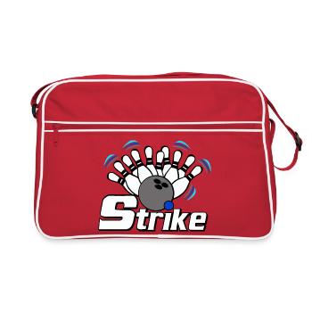 Strike Bowling - Retro Bag - red/white - Front
