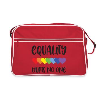 LGBT Pride Month - Equality Hurts No One - Retro Bag - red/white - Front