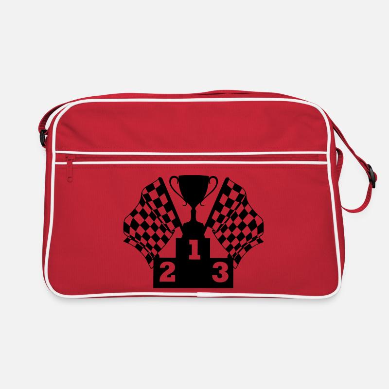 Podium du drapeau de la Coupe de course automobile Sac Retro