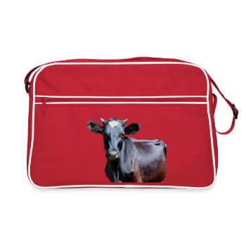 Vache - Retro Tasche - Rot/Weiß - Vorne