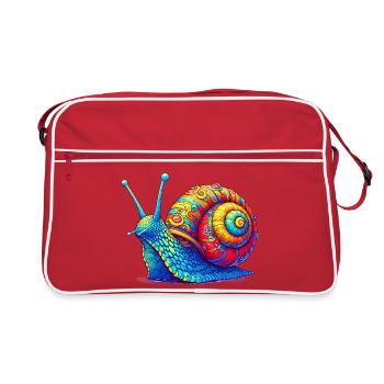 Escargot - Sac Retro - rouge/blanc - Devant