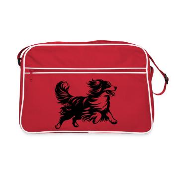 Kooikerhondje - Retro Tasche - Rot/Weiß - Vorne