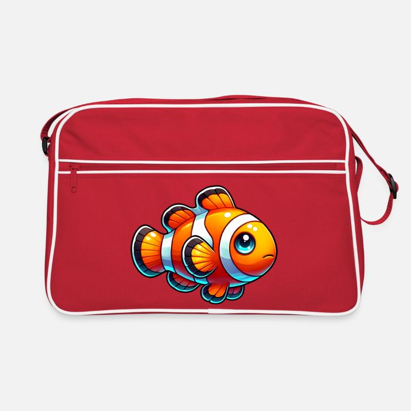 Clownfisch Retro Tasche