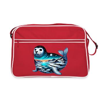 Phoque - Sac Retro - rouge/blanc - Devant
