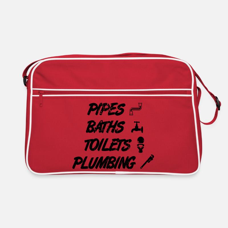 Witziges Klempner Zitat Retro Tasche