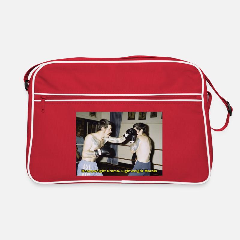 Match de boxe avec un message moral Sac Retro