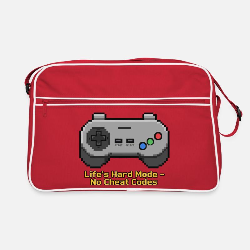 Der harte Modus des Lebens ohne Cheat-Codes Retro Tasche