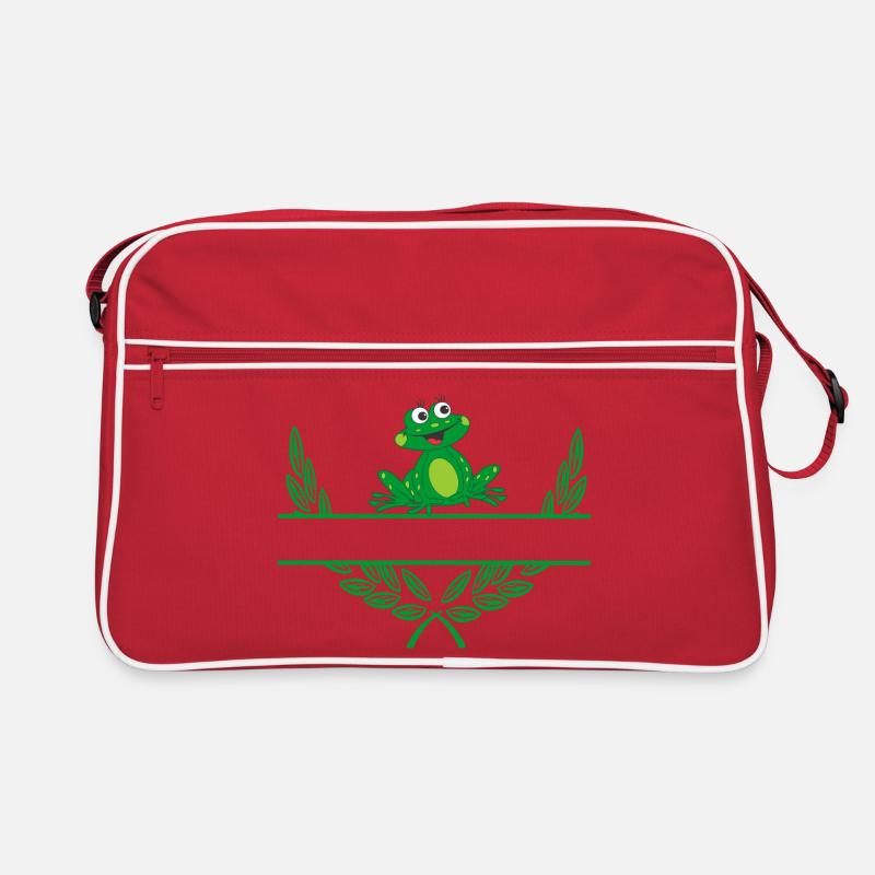 Couronne de laurier grenouille avec espace de noms Sac Retro
