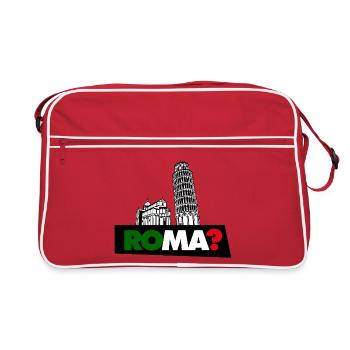 Rom? - Retro Tasche - Rot/Weiß - Vorne