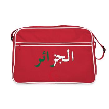 Drapeau Algérie BZ - Sac Retro - rouge/blanc - Devant