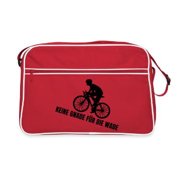 No mercy for the calf - Retro Bag - red/white - Front