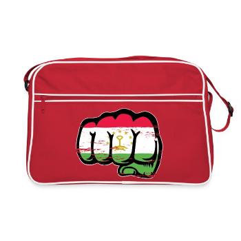 Tadschikistan_Flagge_Faust_used - Retro Bag - red/white - Front