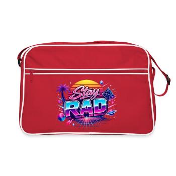 Restez RAD Neon Rétro - Sac Retro - rouge/blanc - Devant