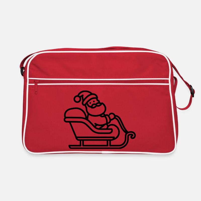 Santa's Schlitten Retro Tasche