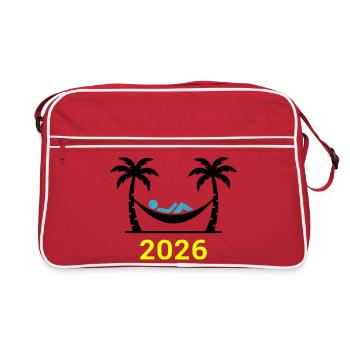 Palmiers Hammock 2026 - Sac Retro - rouge/blanc - Devant