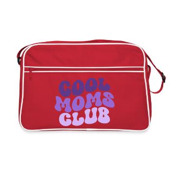 Club des mamans cool - Cadeau de maman pour la fête des mères - Sac Retro - rouge/blanc - Devant