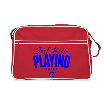 POKER -keep playing poker - luxurious design - Retro Bag - red/white - Front