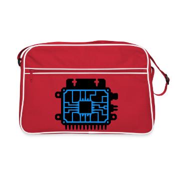 Microchip PCB IT Logo - Retro Bag - red/white - Front