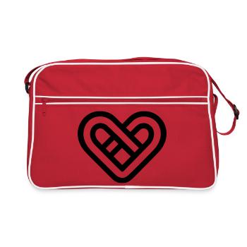 Infinite Heart - Retro Bag - red/white - Front