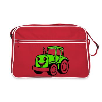 Tractor children - Retro Bag - red/white - Front