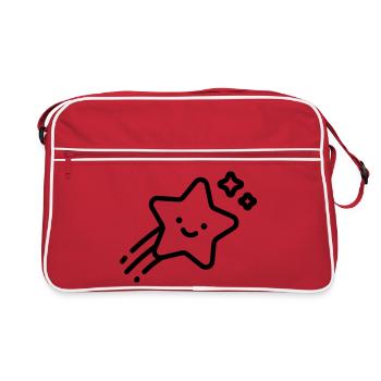 shooting star - Retro Bag - red/white - Front