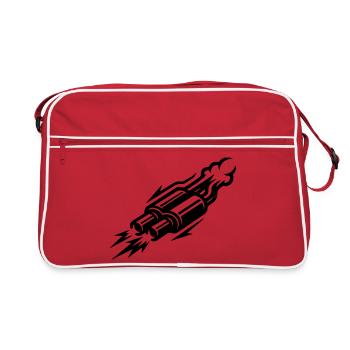 Symbole d’échappement Kmh - Sac Retro - rouge/blanc - Devant