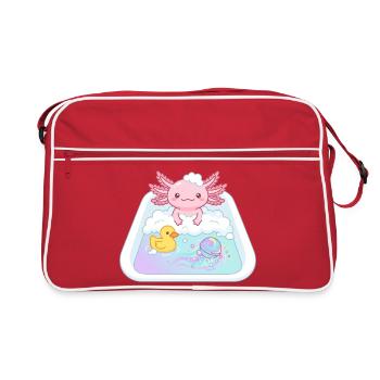 Bathtubs Axolotl - Retro Bag - red/white - Front