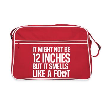 Es ist vielleicht nicht 30 Zentimeter - Retro Tasche - Rot/Weiß - Vorne