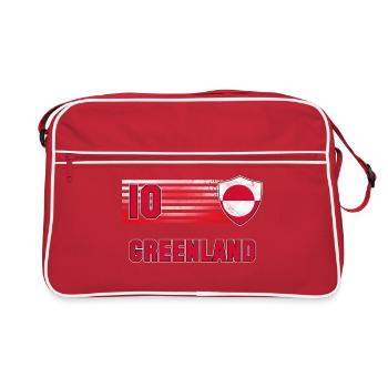 Équipe du Groenland de football - Sac Retro - rouge/blanc - Devant