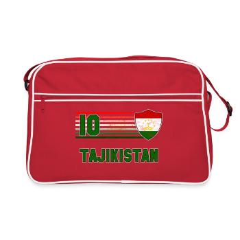 Tajikistan Football Team - Retro Bag - red/white - Front