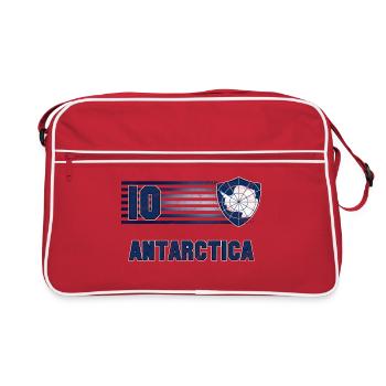 Équipe de football de l’Antarctique - Sac Retro - rouge/blanc - Devant