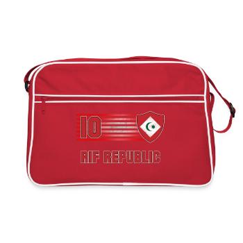Équipe de football de la République du Rif - Sac Retro - rouge/blanc - Devant
