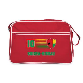 Équipe de Guinée-Bissau de football - Sac Retro - rouge/blanc - Devant