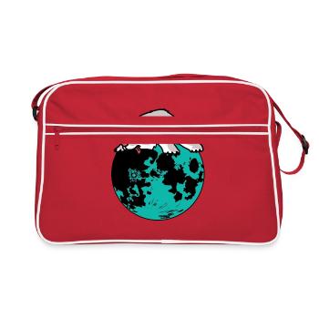 Earth Nature Animal Welfare Polar Bear Rib Consumption Bear - Retro Bag - red/white - Front