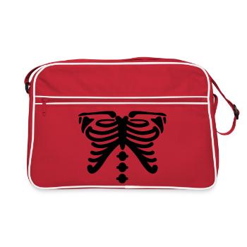 squelette - Sac Retro - rouge/blanc - Devant