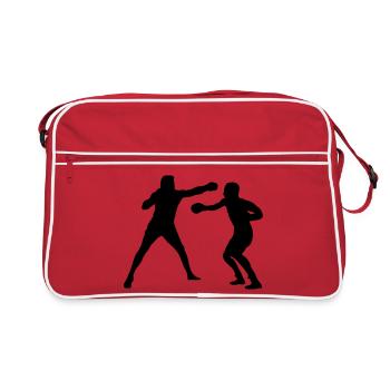 Entraînement de combat de boxe - Sac Retro - rouge/blanc - Devant