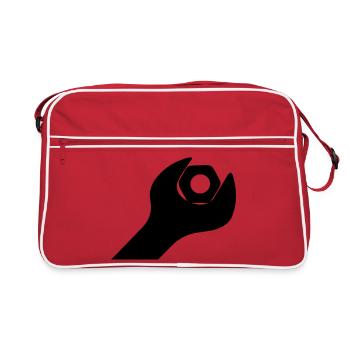 Outil de clé avec boulon - Sac Retro - rouge/blanc - Devant