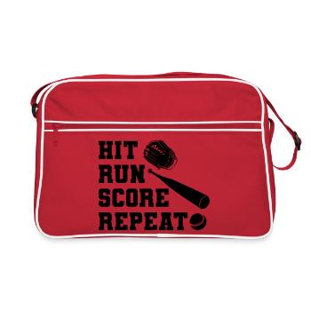 Score de coups sûrs au baseball - Sac Retro - rouge/blanc - Devant