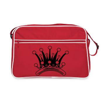 Crown party - Retro Bag - red/white - Front