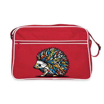 Igel - Retro Tasche - Rot/Weiß - Vorne
