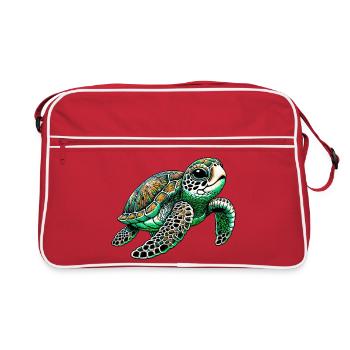 Turtle - Retro Bag - red/white - Front