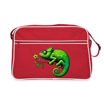 Chameleon - Retro Bag - red/white - Front