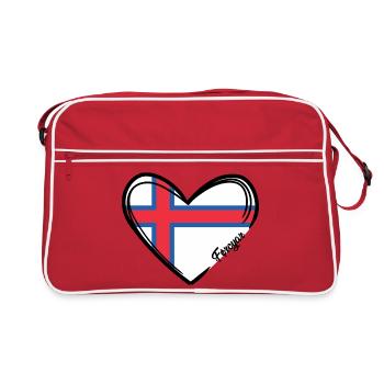 Färöer Inseln - Îles Féroé - Føroyar - Sac Retro - rouge/blanc - Devant