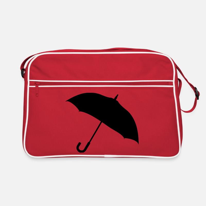 Klassische Regenschirm-Silhouette Retro Tasche