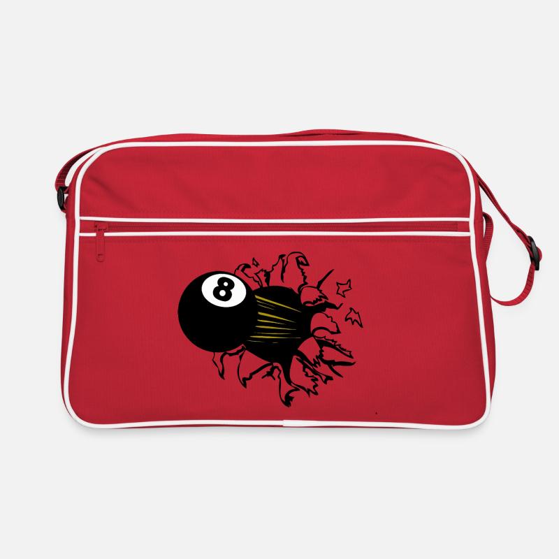 Queue d’or à 8 balles Sac Retro