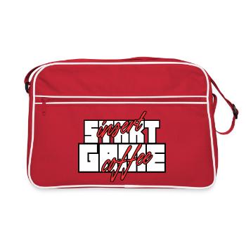 Insert Coffee Start Game – Gamer Café - Sac Retro - rouge/blanc - Devant