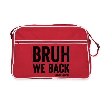 Frère, nous soutenons le premier jour d’école dans le #K - Sac Retro - rouge/blanc - Devant
